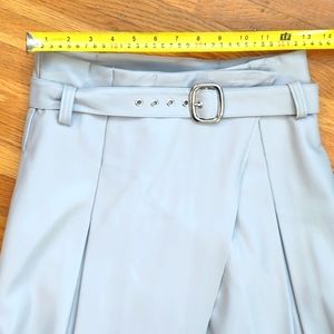 ASOS Grey Pleather Skirt